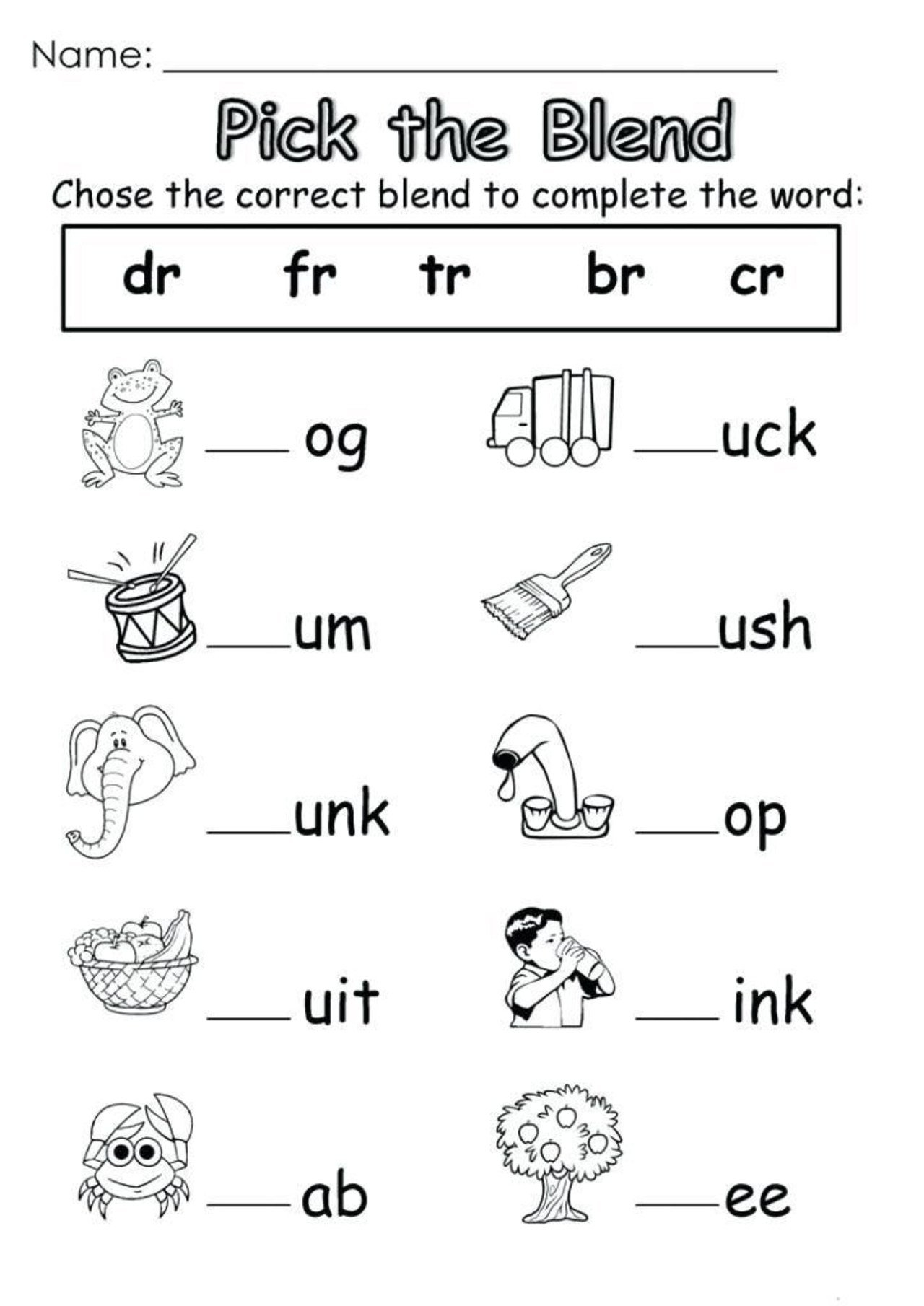 Top 25 Blends Worksheets Hd Wallpapers With Regard To Blends And Digraphs Worksheets