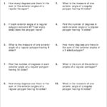 Topic  Exterior Angles  Worksheet How Many Degrees Are There In For Find The Interior Angle Sum For Each Polygon Worksheet