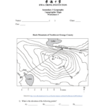 Topographic Map Worksheet 5 Inside Topographic Map Reading Worksheet Answers