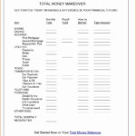 Total Money Makeover Spreadsheet Excel Spreadsheet Templates Budget Regarding Total Money Makeover Worksheets
