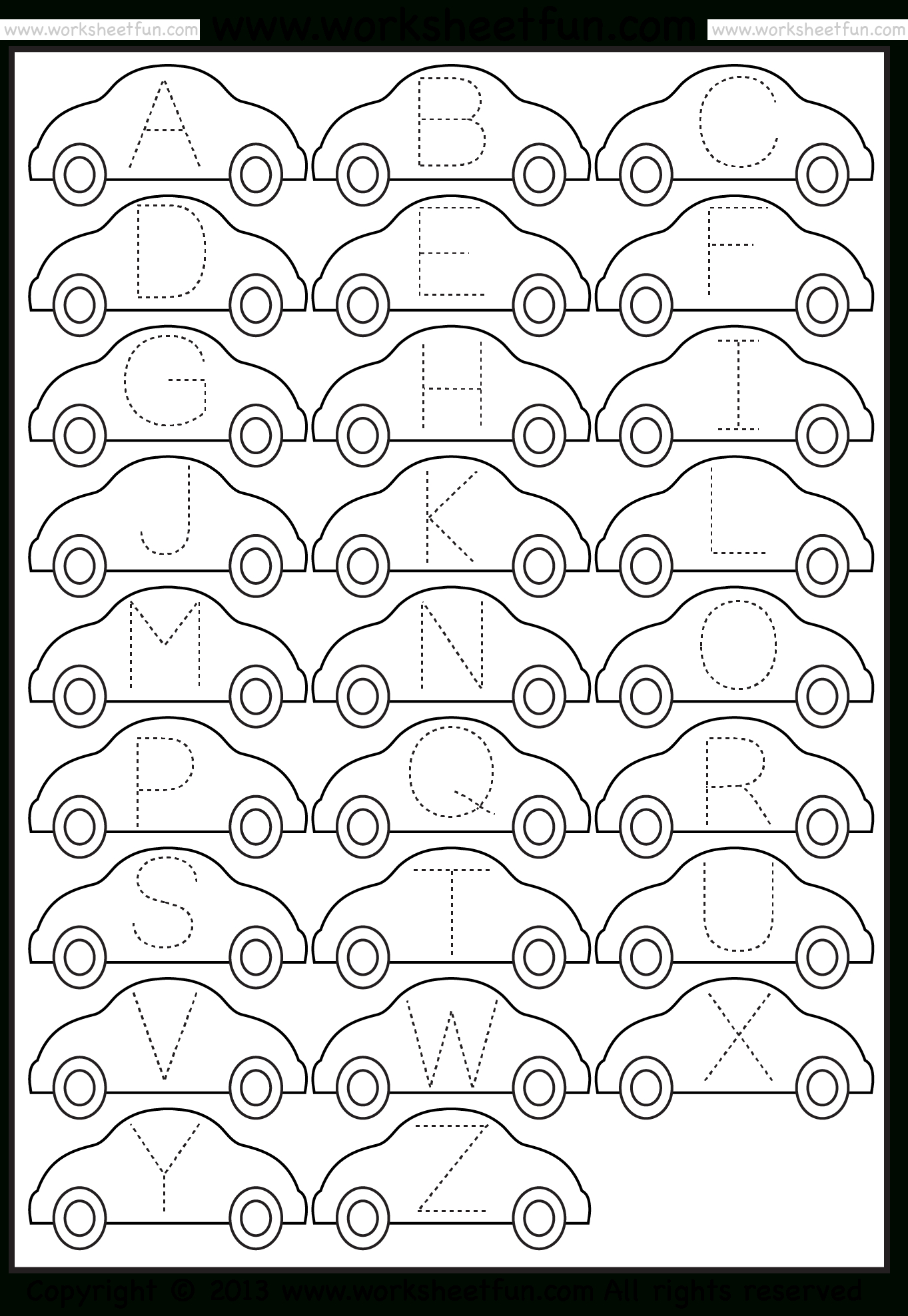 Tracing – Letter Tracing  Free Printable Worksheets – Worksheetfun Within Printable Letter Tracing Worksheets