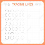 Tracing Lines Worksheet For Kids Basic Writing Working Pages As Well As Preschool Tracing Worksheets
