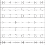 Tracing – Uppercase Letters – Capital Letters – 3 Worksheets  Free Along With Printable Letter Tracing Worksheets