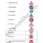 Traffic Signs  Esl Worksheetsamantaesl Throughout Safety Signs Worksheets