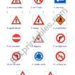 Traffic Signs  Esl Worksheetschang5086 For Safety Signs Worksheets
