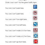 Traffic Signs Worksheet  Free Esl Printable Worksheets Madeteachers For Safety Signs Worksheets