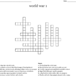 Trenches Crossword Homework  Wordmint Pertaining To The War To End All Wars Worksheet Answers Key