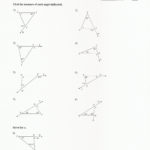 Triangle Angle Sum Theorem C Triangle Sum And Exterior Angle Theorem In Exterior Angle Theorem Worksheet