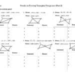 Triangle Congruence Proofs Worksheet Answers  Briefencounters Within Triangle Congruence Proofs Worksheet Answers
