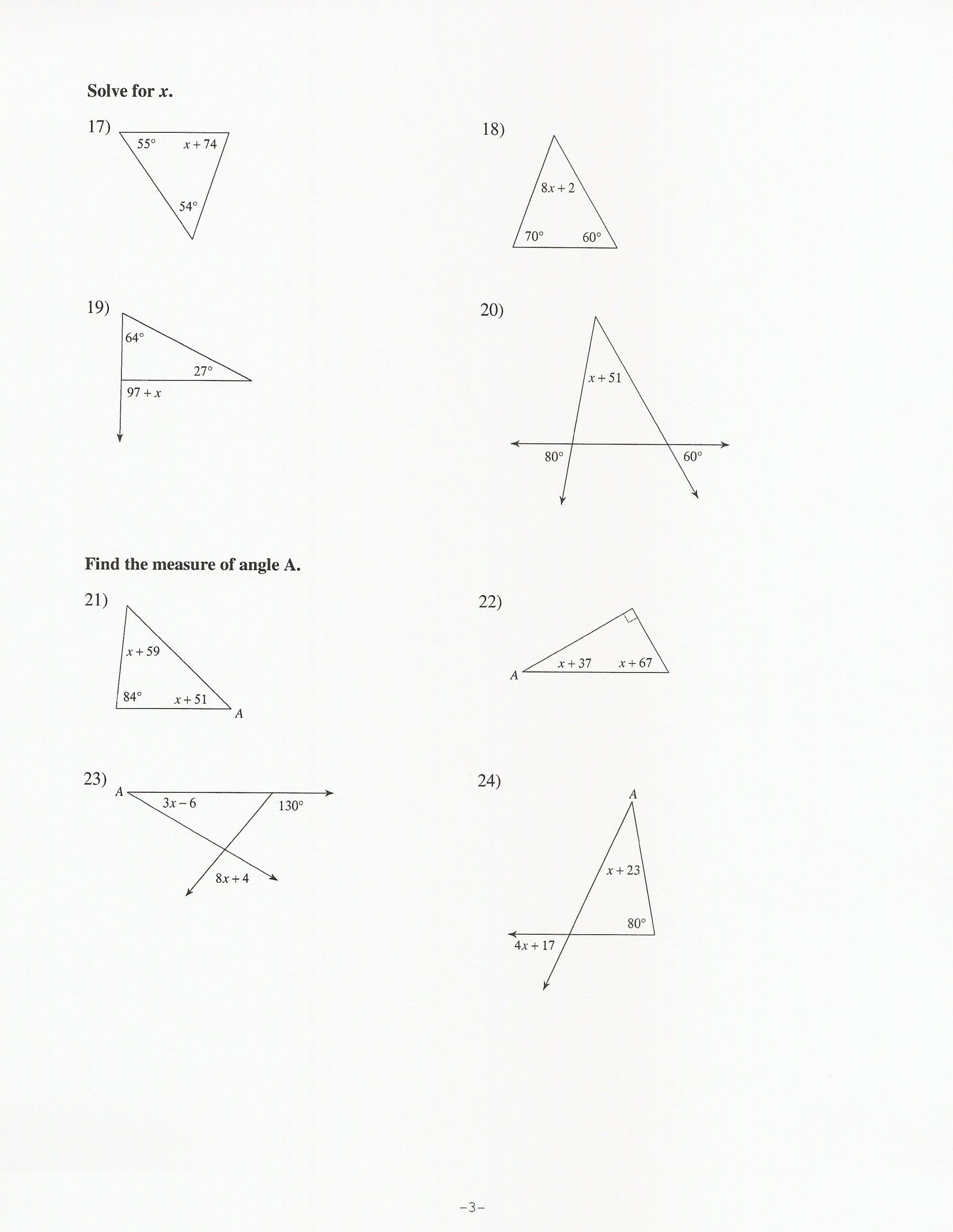 Triangle Interior Angles Worksheet Answers  Newatvs With Regard To Triangle Interior Angle Worksheet Answers