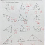 Triangle Sum And Exterior Angle Theorem Worksheet With Regard To Angles In A Triangle Worksheet Answers