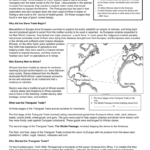 Triangular Trade Worksheet For Explorers Come To The New World Worksheet Answers