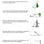 Trig Applications Ws Day 2 Geo 14 Together With Angle Of Elevation And Depression Worksheet Pdf