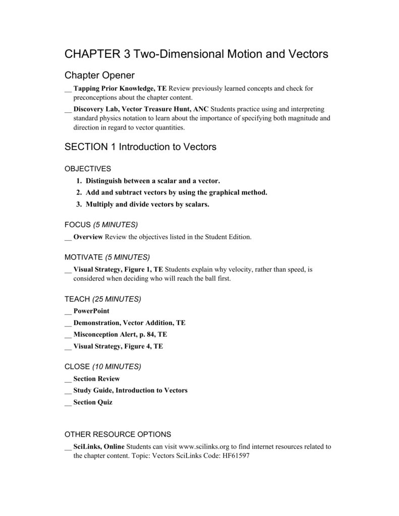 Two Dimensional Motion And Vectors Worksheet Answers  Yooob And Interpreting Text And Visuals Worksheet Answers