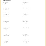 Two Step Equation Math – Revistapressclub In 2 Step Equations Worksheet