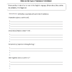 Types Of Sentences Worksheets  What Are The Types Of Sentences Regarding Kinds Of Sentences Worksheet