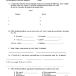 Unidad 1 Etapa 3 Review Sheet For Tener Worksheet Spanish 1 Answers