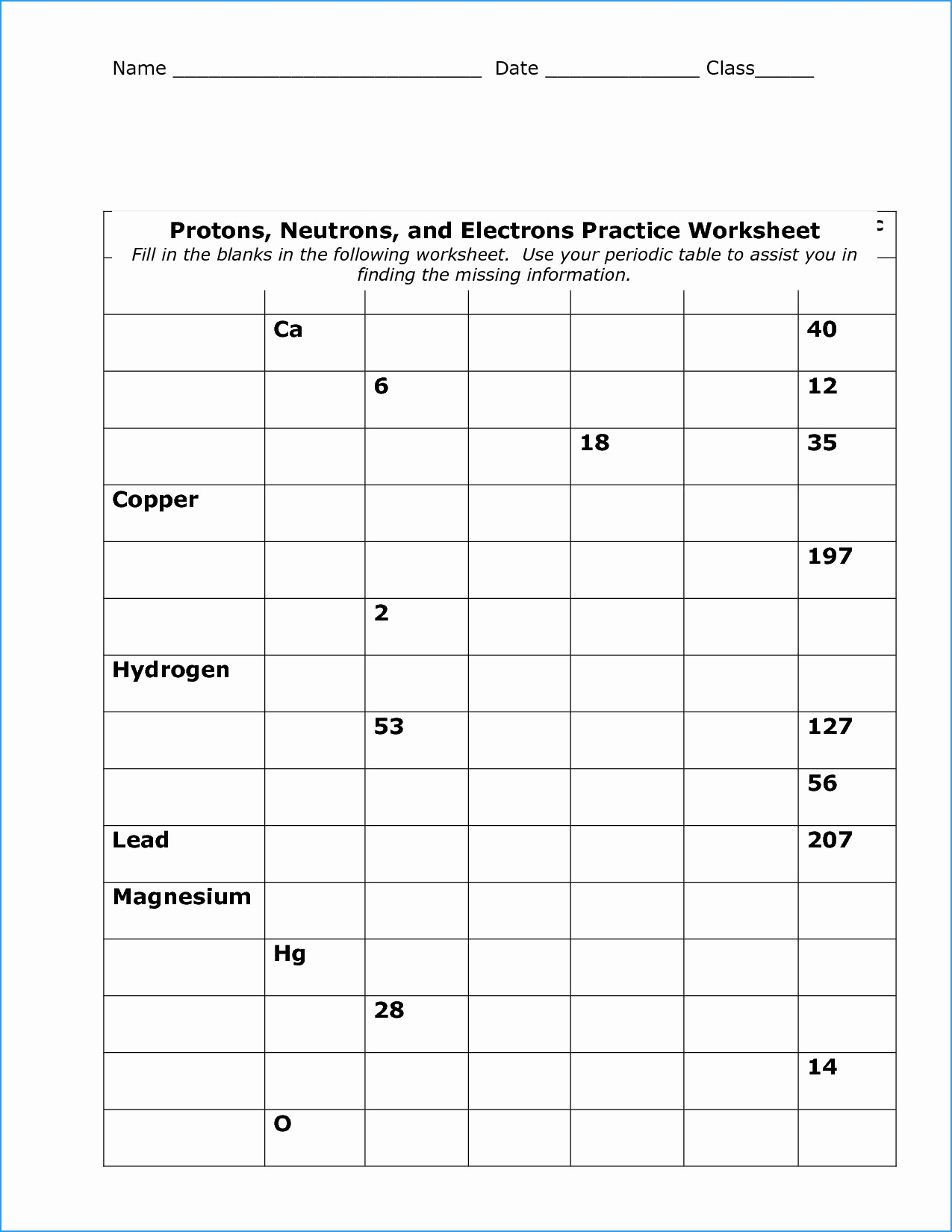 Unique Periodic Table Worksheet Answers  Puneescortsco Within Periodic Table Worksheet For Middle School