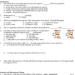 Unique Worksheet Momentum Word Problems Chapter Answers Library For Momentum Problems Worksheet Answers