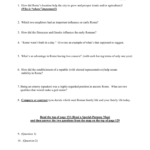 Unit 1 From Prehistory To Early Civilizations Pertaining To Chapter 6 Ancient Rome And Early Christianity Worksheet Answers