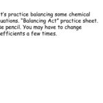 Unit 1 Matter Day 25 October 4 Ppt Download With Balancing Act Practice Worksheet Answers