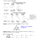 Unit 2 Intro Worksheet Classifying Triangles And Midsegment With Regard To Classifying Triangles Worksheet With Answer Key