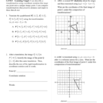 Unit 2 Transformations Geometry Honors Pertaining To Geometry Transformations Worksheet