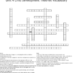 Unit 4 Child Development Theories Vocabulary Crossword  Wordmint In Child Development Principles And Theories Worksheet Answers