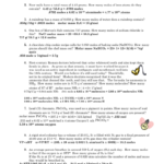 Unit 5 Worksheet 2 Inside Moles And Mass Worksheet