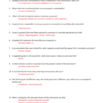 Unit 6 And Unit 10 Study Guide – Answer Key Ecological And Ecological Succession Worksheet Answer Key