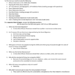 Unit 6 Study Guide Answers Together With The Roaring Twenties Worksheet Answers