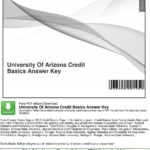 University Of Arizona Credit Basics Answer Key  Pdf In Credit Basics Worksheet Answers