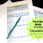 Updated 7Th And 8Th Grade Ccss Checklists  The Curriculum Corner 456 And Nys Common Core Mathematics Curriculum Worksheet Answers