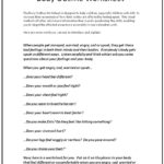 Upset Body Worksheet To Help Kids With Asd In Body Image Therapy Worksheet