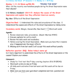 Us History Standard Ush45 For Causes Of The Great Depression Worksheet Answers
