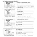 Use The Stemandleaf Plot For Exercises 13 Pertaining To Stem And Leaf Plot Worksheet