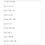 Using The Quadratic Formula Worksheet Answers  Briefencounters With Regard To Quadratic Formula Worksheet With Answers Pdf