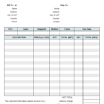 Vat Sales Invoice Template   Price Including Tax Or Vat Spreadsheet Template