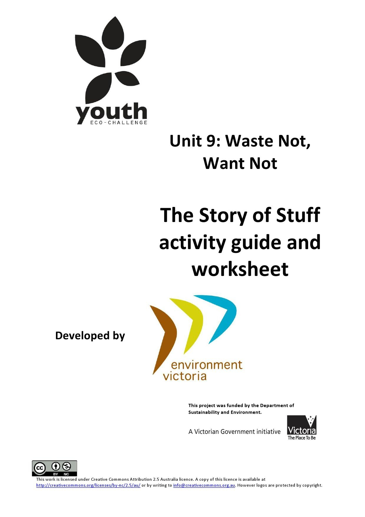 Vcal Unit 9 Story Of Stuff Activity Guide And Worksheet For The Story Of Stuff Worksheet