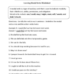 Verbs Worksheets  Modal Verbs Worksheets Along With Modal Verbs Ks2 Worksheet