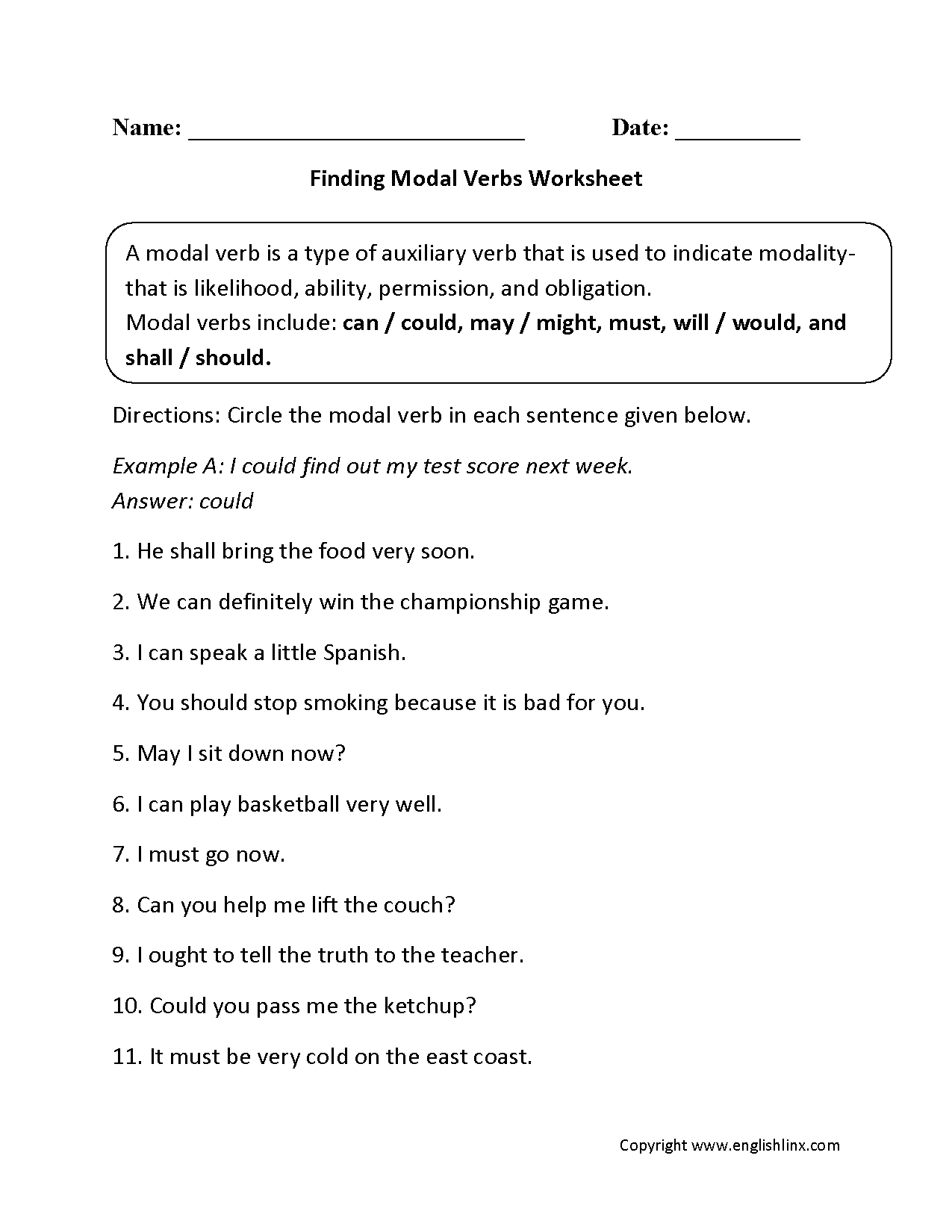 Verbs Worksheets  Modal Verbs Worksheets And Modal Verbs Ks2 Worksheet
