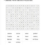 Veterans Day Worksheets Throughout Honoring Our Veterans Worksheet Answers