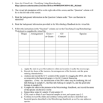 Virtual Lab Classifying Using Biotechnology Also Bacterial Identification Lab Worksheet