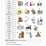 Vocabulary Matching Worksheet  School Worksheet  Free Esl Together With High School Vocabulary Worksheets