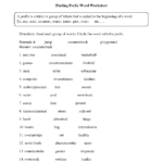 Vocabulary Worksheets  Prefix Worksheets Regarding Vocabulary Worksheets Pdf
