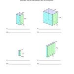 Volume And Surface Area Of Rectangular Prisms With Whole Numbers A Along With Volume Rectangular Prism Worksheet Answers