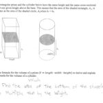 Volume Of A Cylinder Students Are Asked To Derive And Explain A As Well As Volume Of A Cylinder Worksheet Pdf