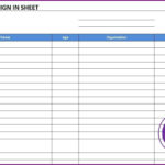 Volunteer Sign In Sheet Template | Excel Templates | Excel Spreadsheets Regarding Volunteer Spreadsheet Excel