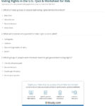 Voting Rights In The Us Quiz  Worksheet For Kids  Study With Regard To Voting Rights Timeline Worksheet