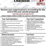W 4 | Hughey's Debits & Credits And Month End Accounting Checklist Template